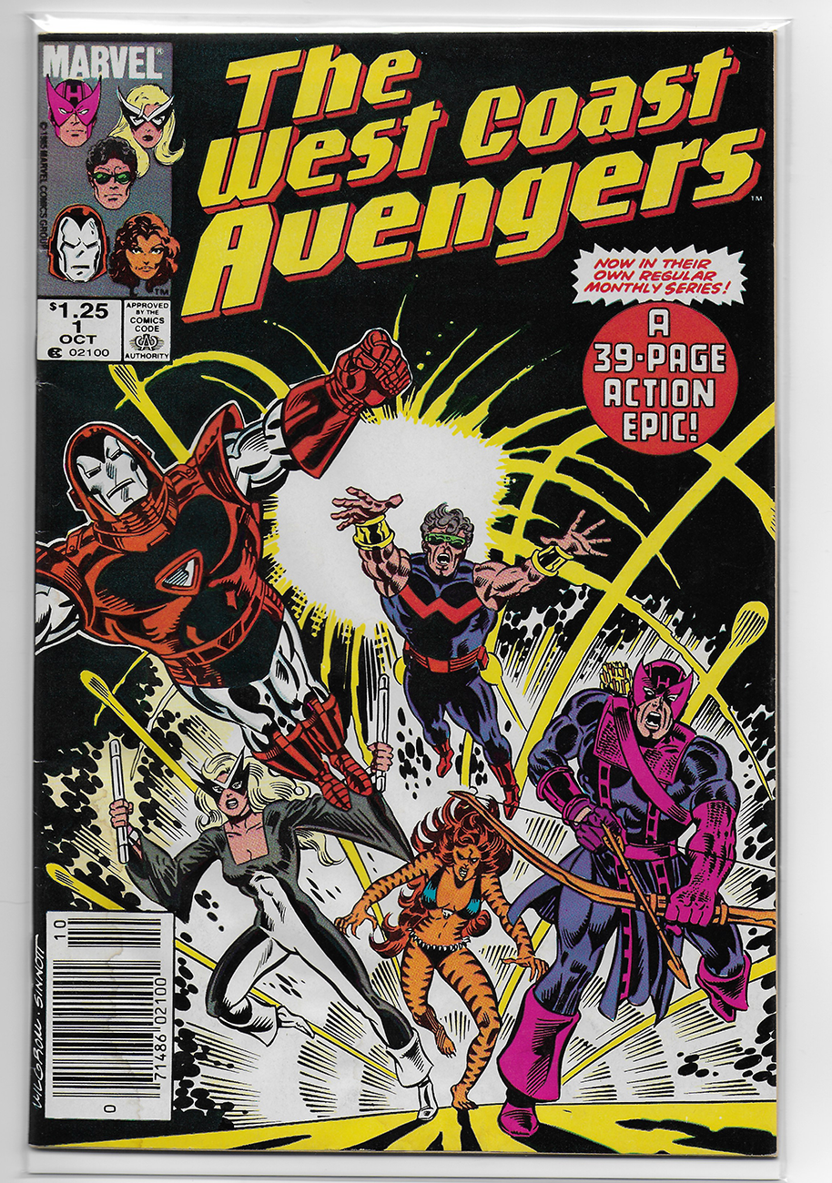 Avengers West Coast 1985 series # 48 near mint comic book 